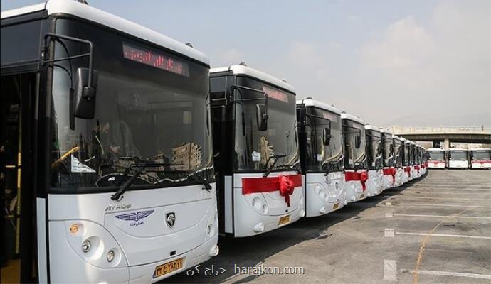 رونمایی از ۴۰ اتوبوس جدید در پایتخت