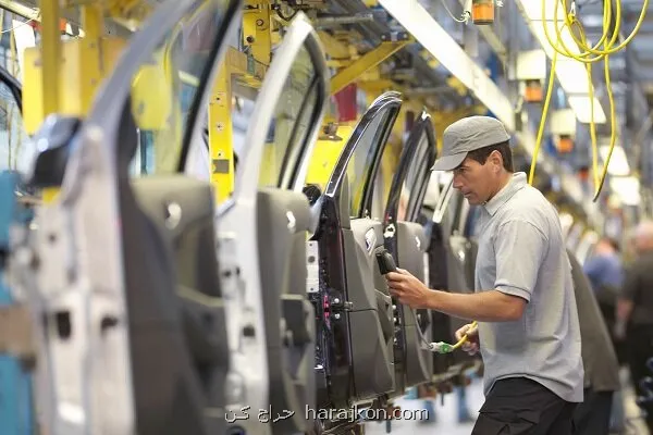 کاهش تولید خودرو در ۱۰ ماهه سال جاری